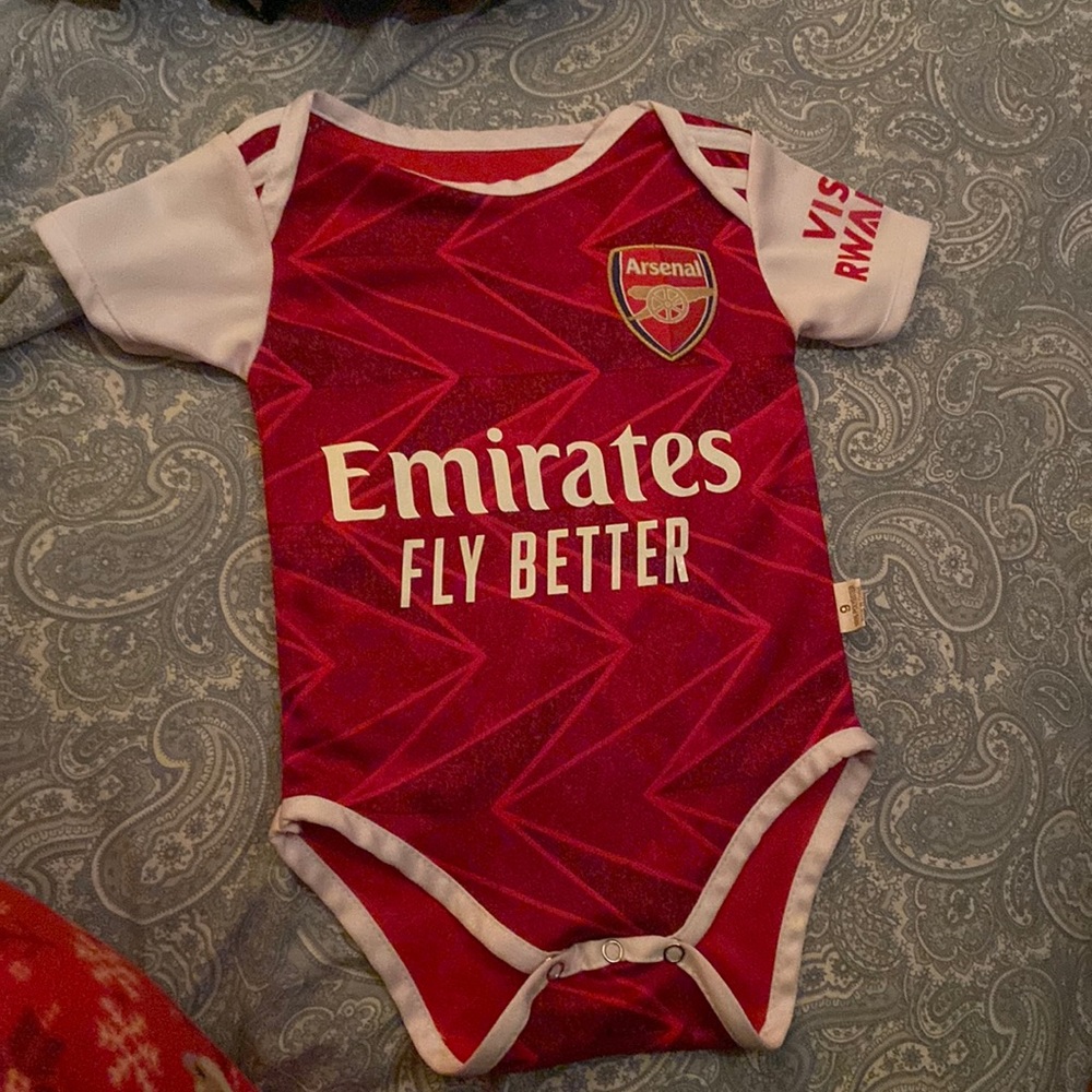 Arsenal #14 Aubameyang size 3/6 months